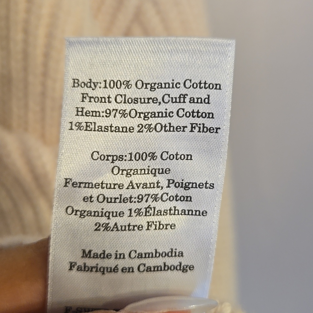 Everlane The Boxy Cardigan Everyday Cable Chunky Knit Organic Cotton In Canvas - Picture 14 of 16
